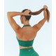 PEACHY HALTER BRA GREEN