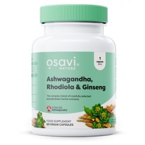 ASHWAGANDHA + RHODIOLA & GINSENG 60 VCAPS
