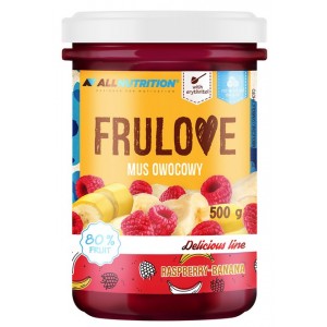 FRULOVE FRUIT MOUSSE RASPBERRY-BANANA 500 GR