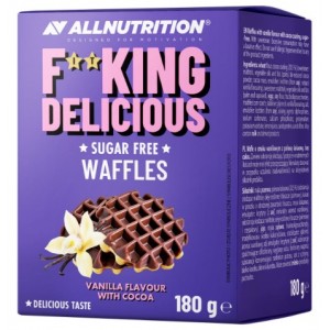 FITKING WAFFLES VANILLA WITH COCOA 180 GR