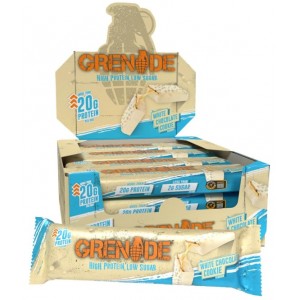 GRENADE WHITE CHOCOLATE COOKIE PROTEIN BAR 12X60 GR