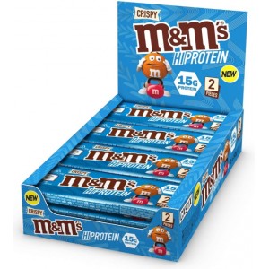M&M CRISPY HI PROTEIN BAR 12X52 GR