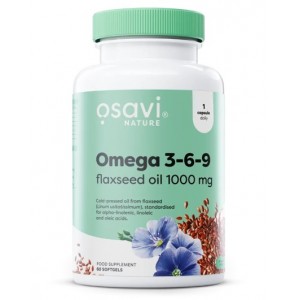OMEGA 3-6-9 FLAXSEED OIL 1000 MG 60 PERLAS