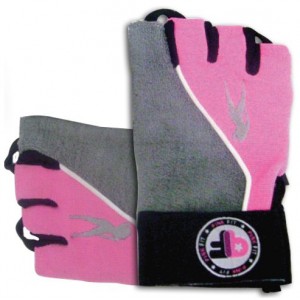 GUANTES LADY PINK FIT GRIS-ROSA