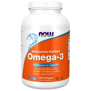 OMEGA 3 MOLECULARLY DISTILLED 500 PERLAS